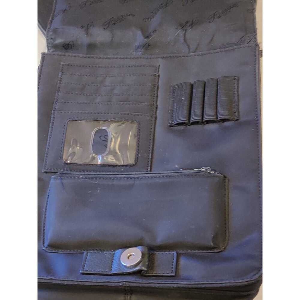 Women's FOSSIL Genuine Pebbled Leather, Black, Crossbody Shoulder Bag, Purse.‎ - Picture 8 of 16